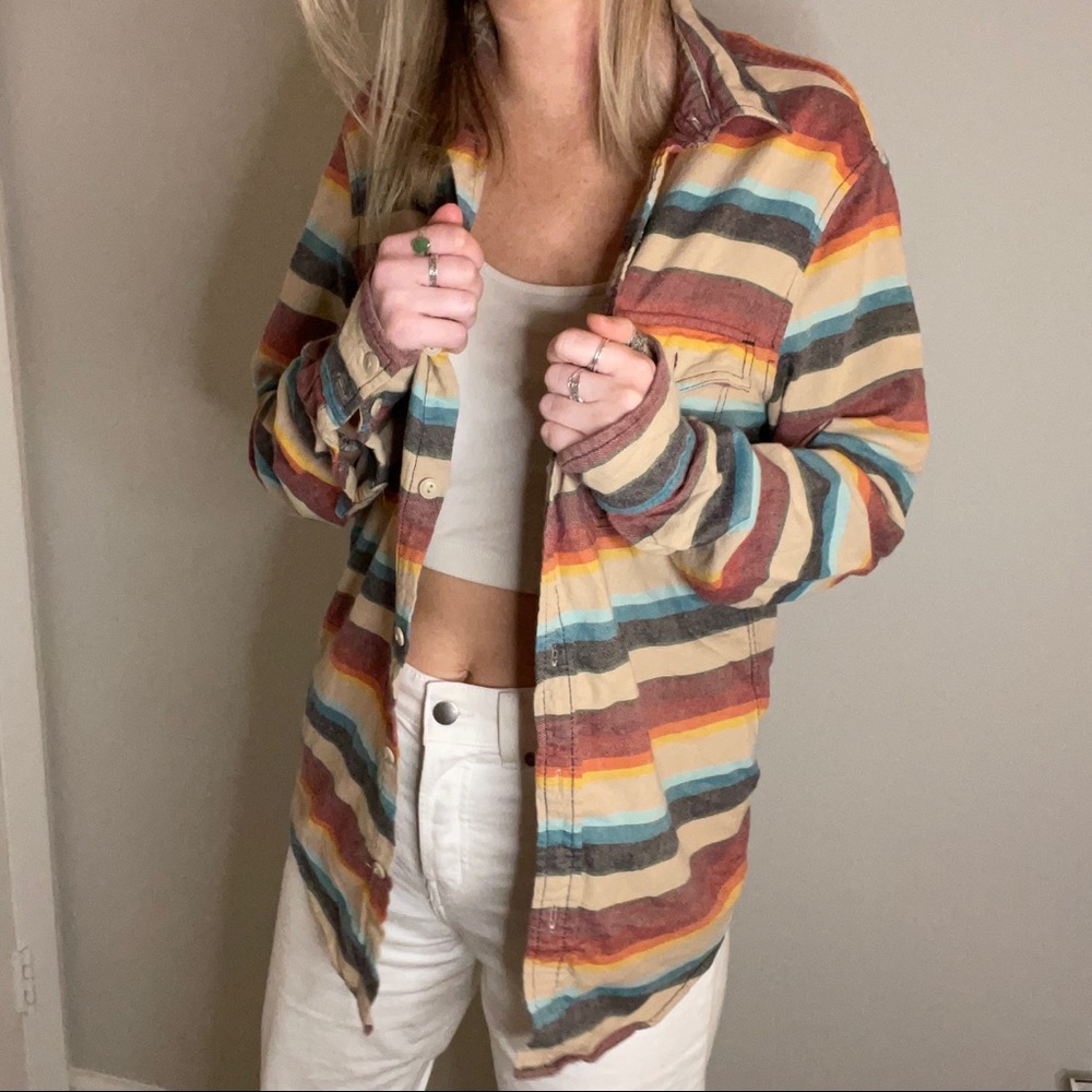 Multicolor stripe button down - Picture 2 of 3